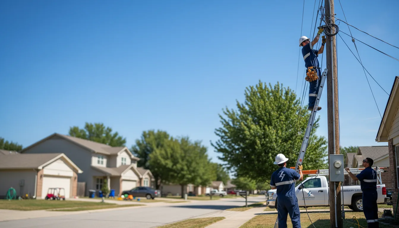 Residential electrician providing installation services in Hope Mills, NC